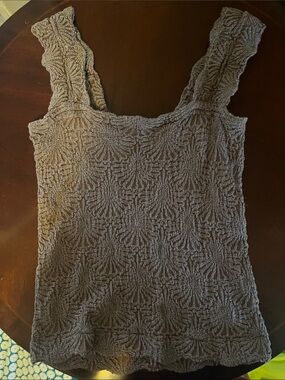 Free people - Textured Square-Neck Tank Top in mocha brown